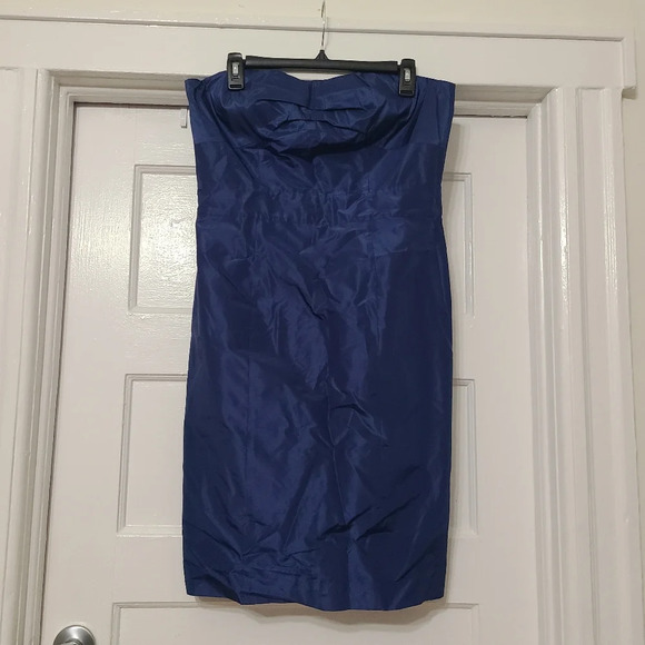 Banana Republic Women's 100% Silk Formal Cocktail Hour Strapless Mini Dress 12 - Picture 1 of 9